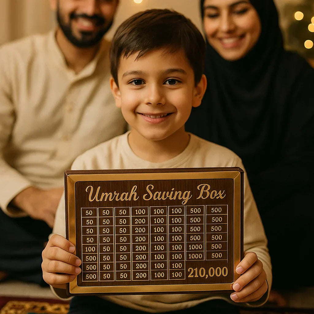 Umrah Saving Box - Save 210,000 for Umrah